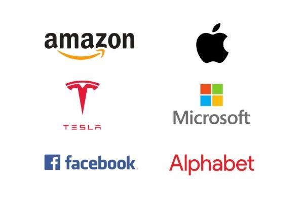 Invest in Apple, Google, Tesla, Microsoft, Amazon